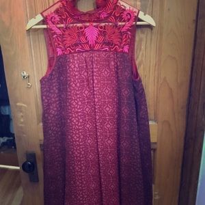 Anthropologie Beautiful Red Dress